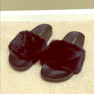 Steve Madden Fuzzy Slippers